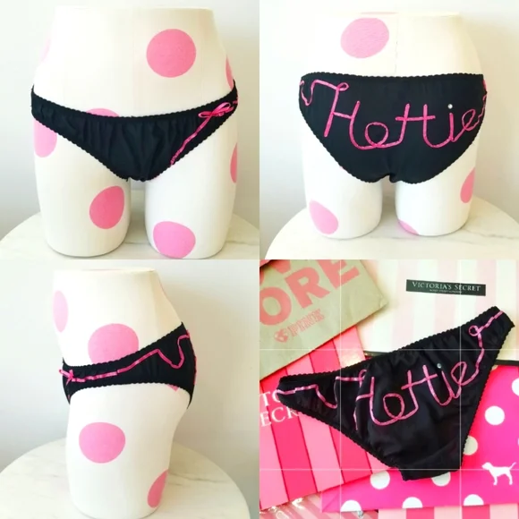 Victoria's Secret Vintage Sexy Little Things Velvet Hoodie Bikini Panty NWT Key - Picture 2 of 16